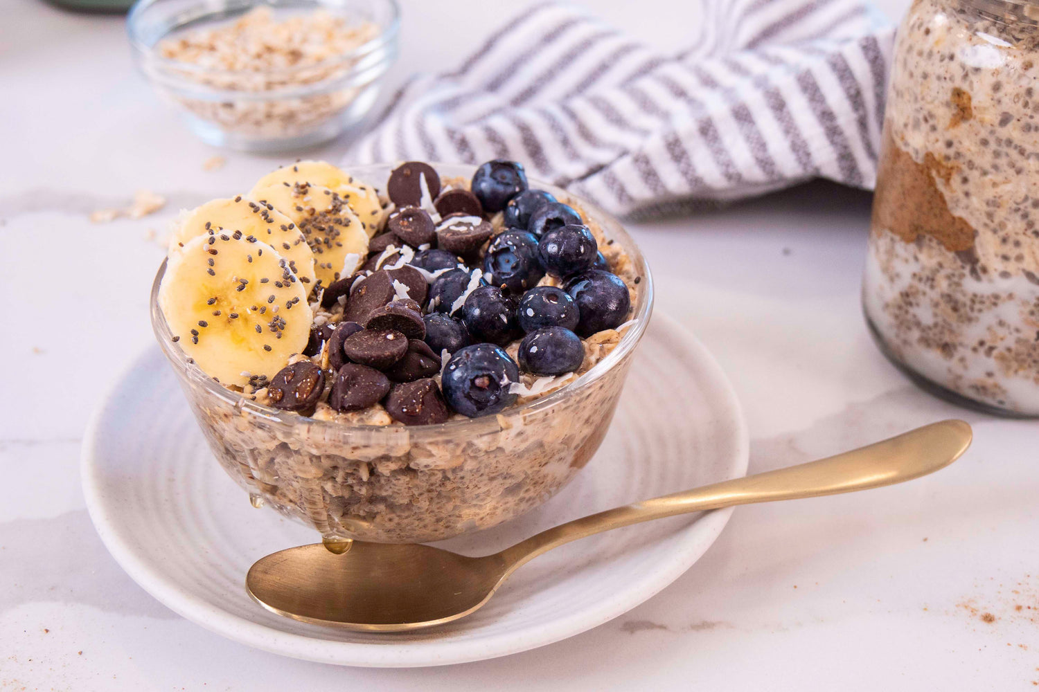 Peanut Butter Cacao Overnight Oats